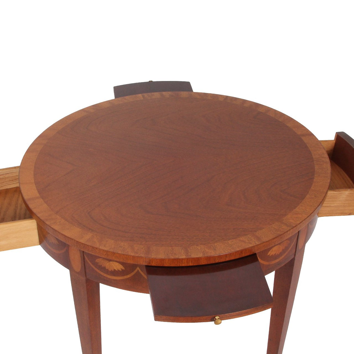 Baker Furniture Federal Inlaid Mahogany Tea Table or Occasional Side Table