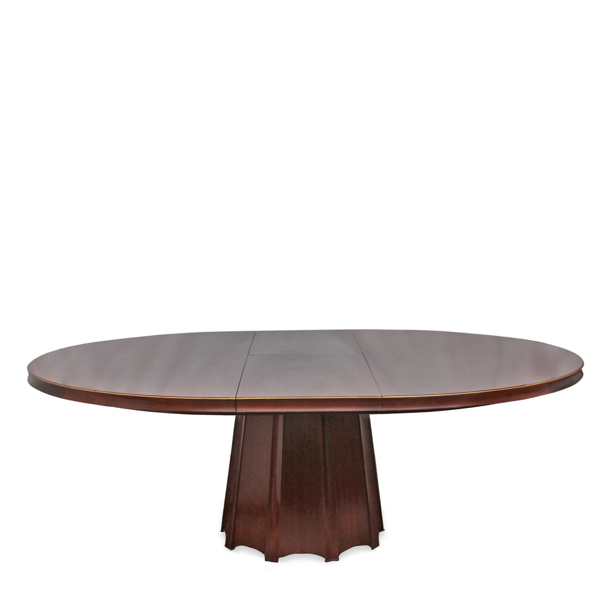 Barbara Barry for Baker Encircle Dining Table with Leaves and Brass Details