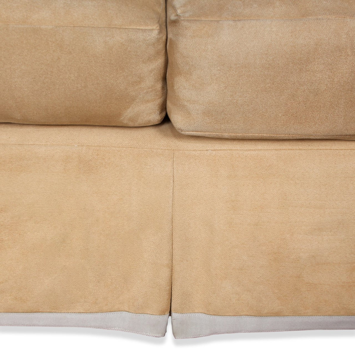 Barbara Barry "Short Porter" Custom Down-Filled Washable Suede Sofa