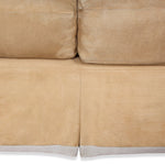 Barbara Barry "Short Porter" Custom Down-Filled Washable Suede Sofa