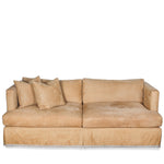 Barbara Barry "Short Porter" Custom Down-Filled Washable Suede Sofa