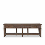 Belmont Oak 6 Drawer Console Table