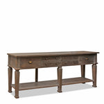 Belmont Oak 6 Drawer Console Table