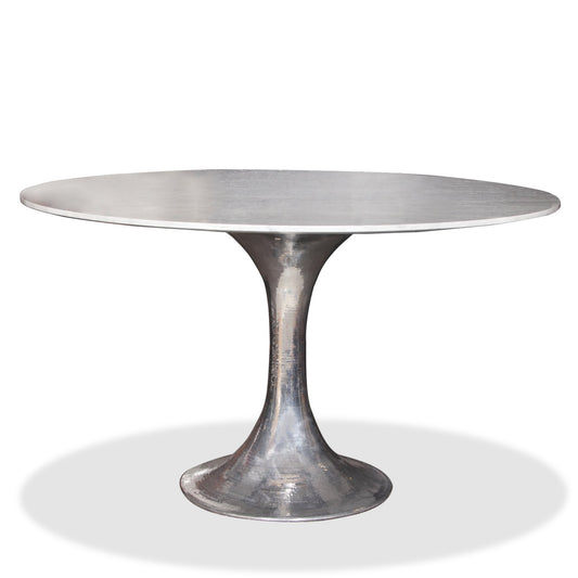 Bungalow 5 Stockholm Silver Tulip Marble Round Dining Table