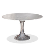 Bungalow 5 Stockholm Silver Tulip Marble Round Dining Table
