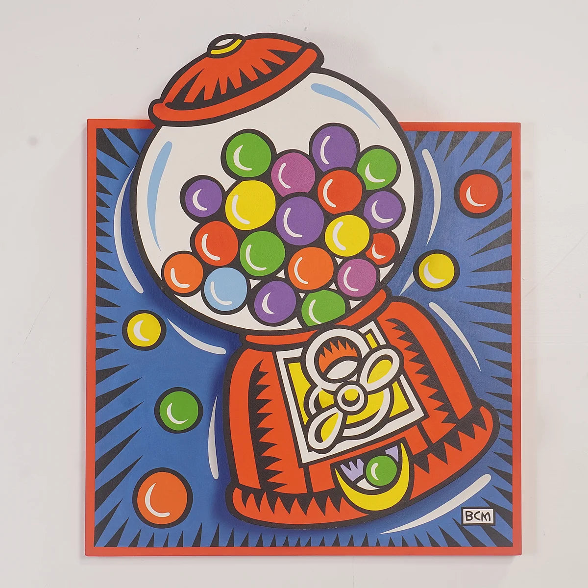 Burton Morris Juke Box Pop & Gumball Pop Artwork, 1999, Pair Of