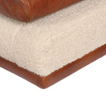 CB2 Canale Boucle and Leather Upholstered Daybed