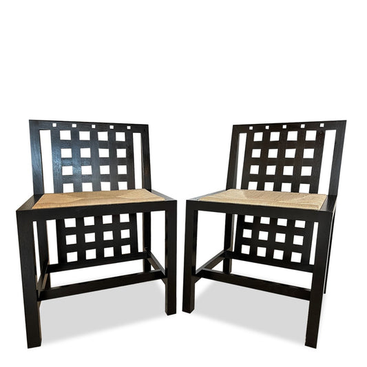 Cassina DS3 Cottage Chairs designed by Charles Rennie Mackintosh