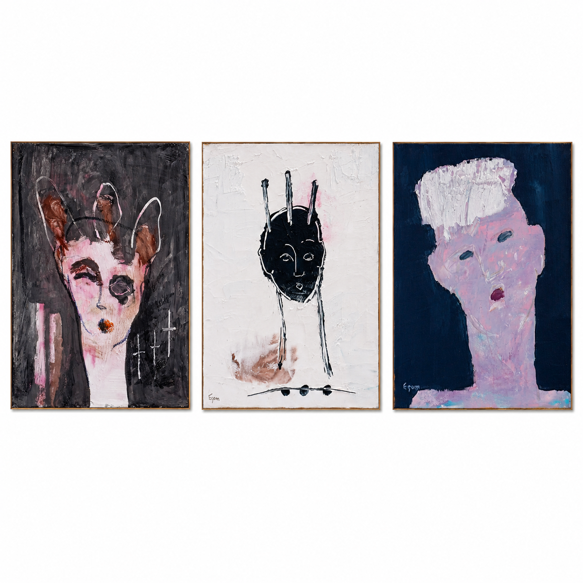 Tony Mose ESOM Original Triptych Artwork
