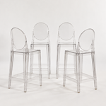 Kartell One More Stool by Philippe Starck, Set of 4