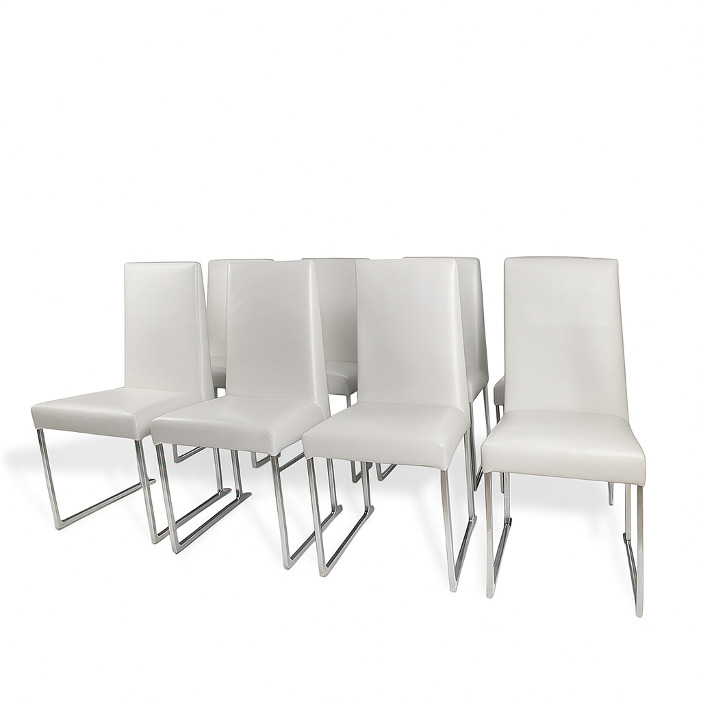 B&B Italia Solo Dining Chairs Designed by Antonio Citterio, Set of 8
