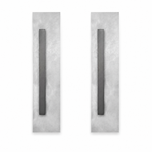 Isabelle Stanislaas Candlelight No.1 Alabaster & Brass from Eteline, Pair of