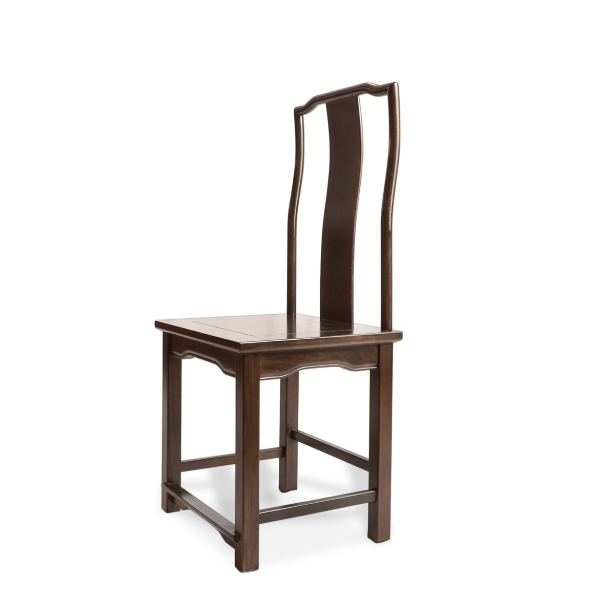 Chinese Elmwood Scholar Ceremonial Side Chair