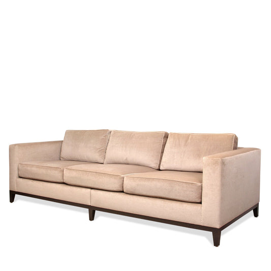 Christian Liaigre for Holly Hunt Mohair Velvet Mousson Sofa, Made in France