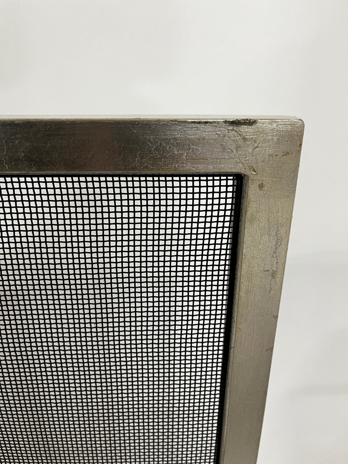 Niermann Weeks Clary Fireplace Screen with Silver Leaf Finish