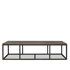 Contemporary Cuper Studios Cocktail Table with Cenia Gray Stone Top