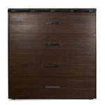 Contemporary Dresser with Silver Pulls