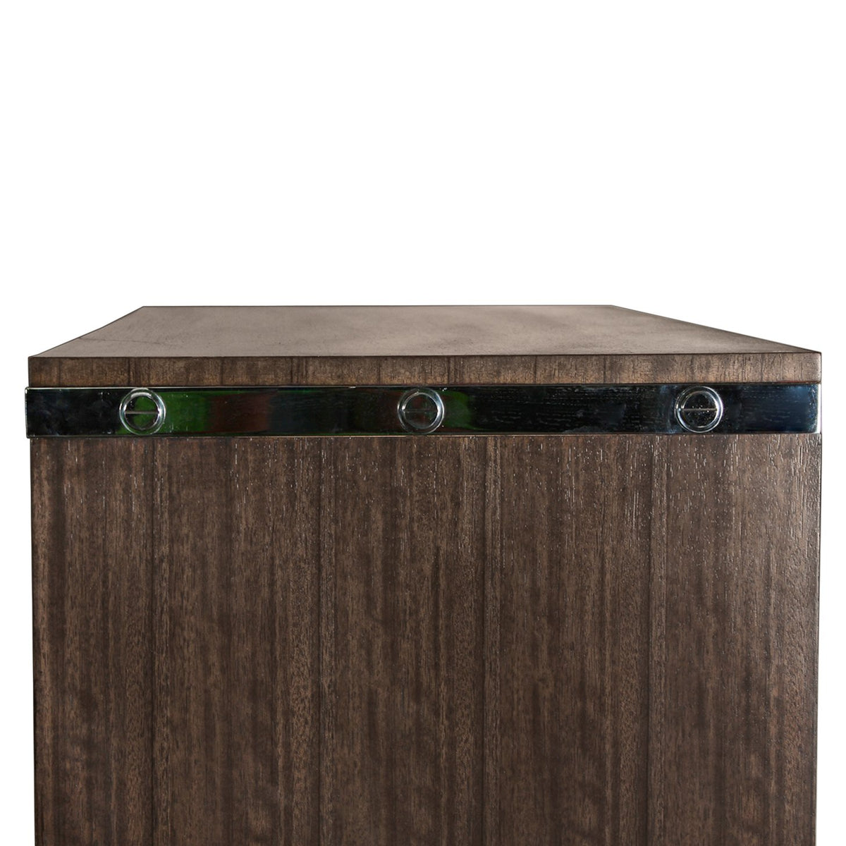 Contemporary Dresser with Silver Pulls