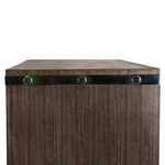 Contemporary Dresser with Silver Pulls