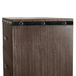 Contemporary Dresser with Silver Pulls