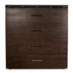 Contemporary Dresser with Silver Pulls