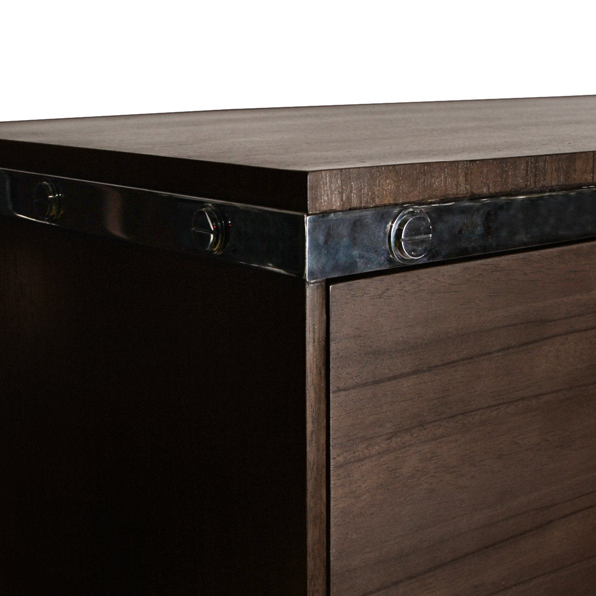 Contemporary Dresser with Silver Pulls