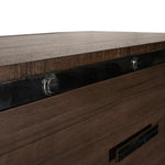 Contemporary Dresser with Silver Pulls