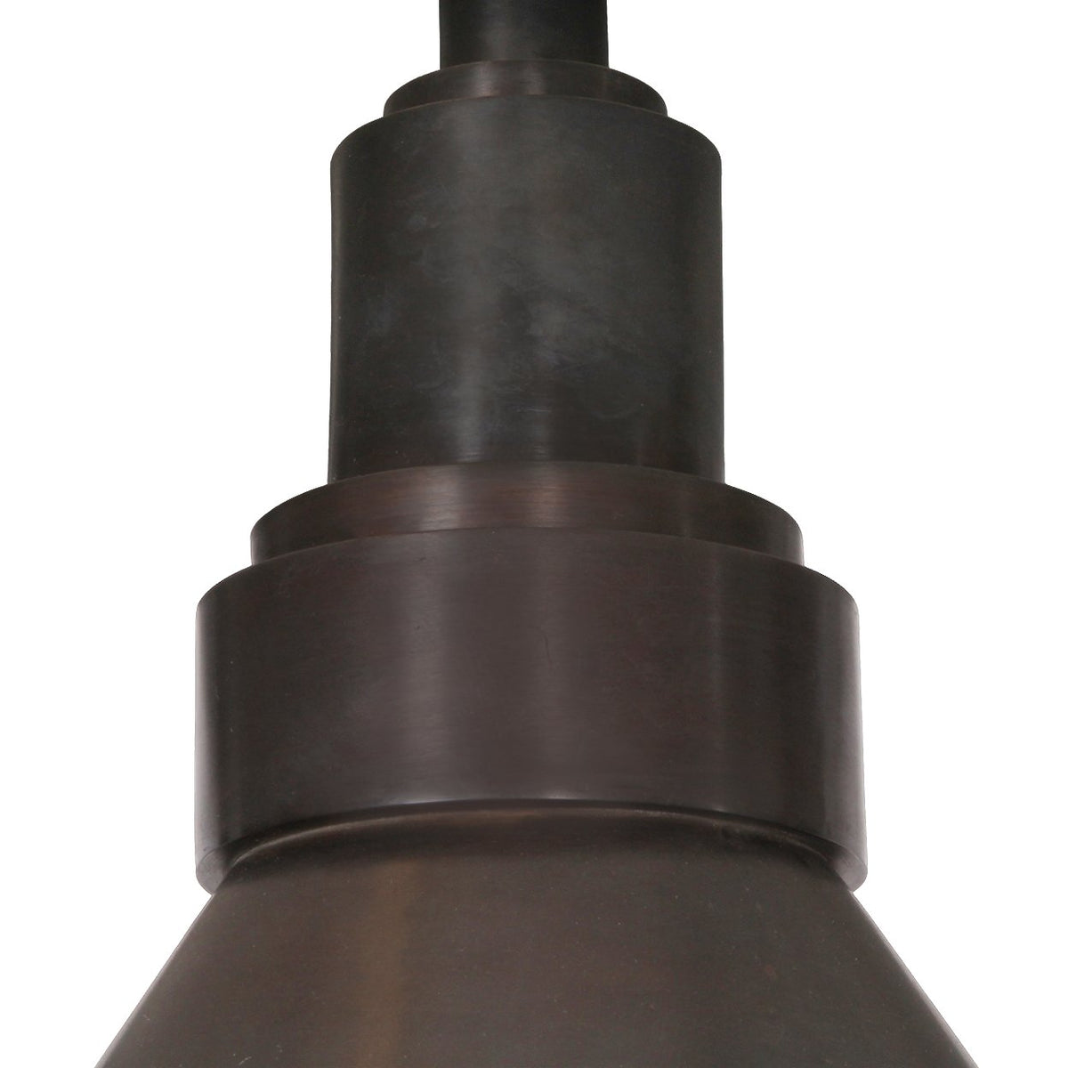 Contemporary Industrial Patinated Bronze  Pendant Light in the Style of Christian Liaigre