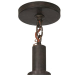 Contemporary Industrial Patinated Bronze  Pendant Light in the Style of Christian Liaigre