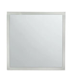 Contemporary Mirror with Frosted Glass Frame