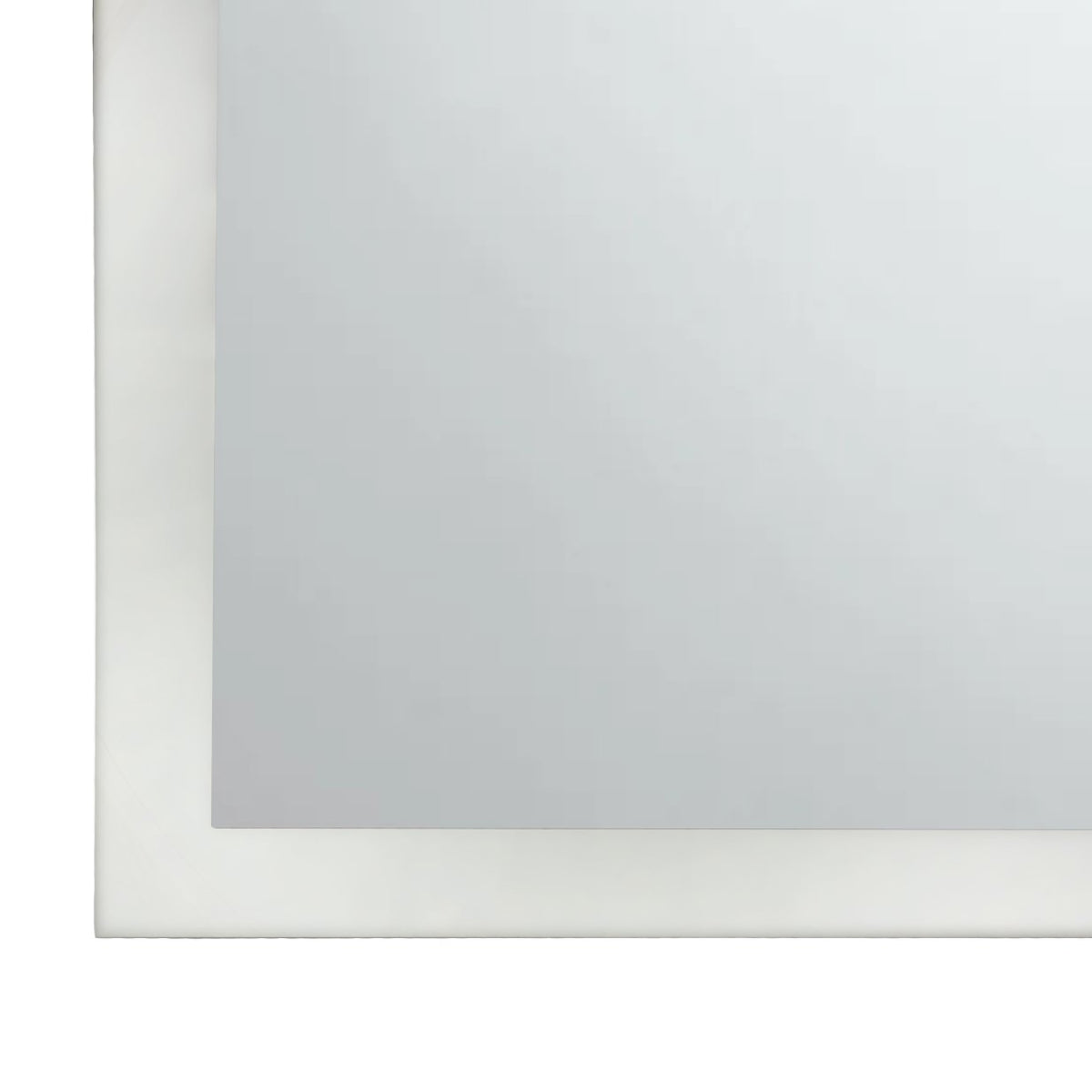 Contemporary Mirror with Frosted Glass Frame