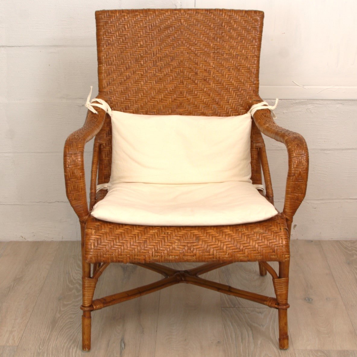Crate & Barrel Rattan Accent Chair