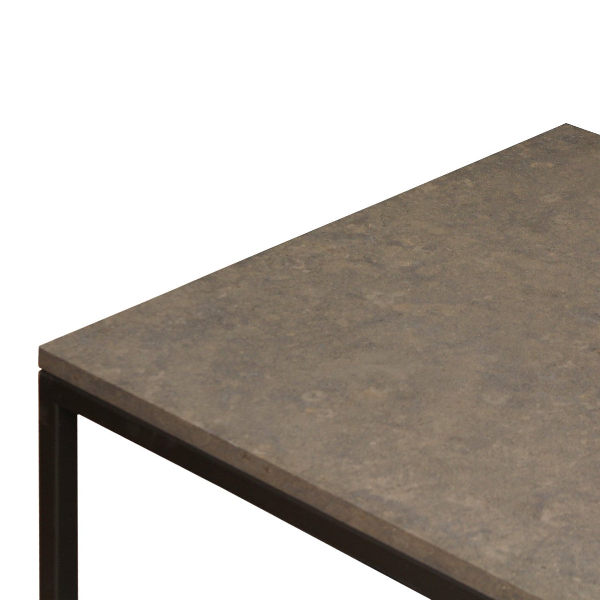 Contemporary Cuper Studios Cocktail Table with Cenia Gray Stone Top