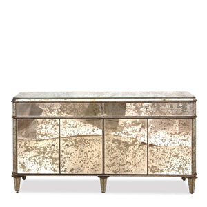 Currey and Company Antiqued Mirror Credenza