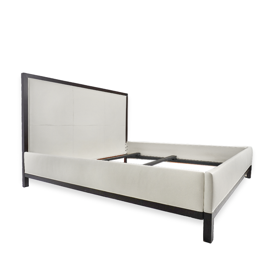 Custom NY Designer Leather King Size Bed Frame