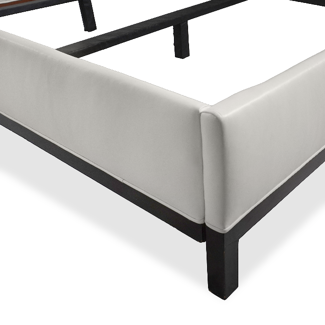 Custom NY Designer Leather King Size Bed Frame