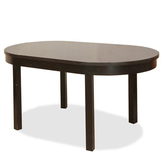 Custom Bruno Paul Style Dining Table with Heavy Granite Top