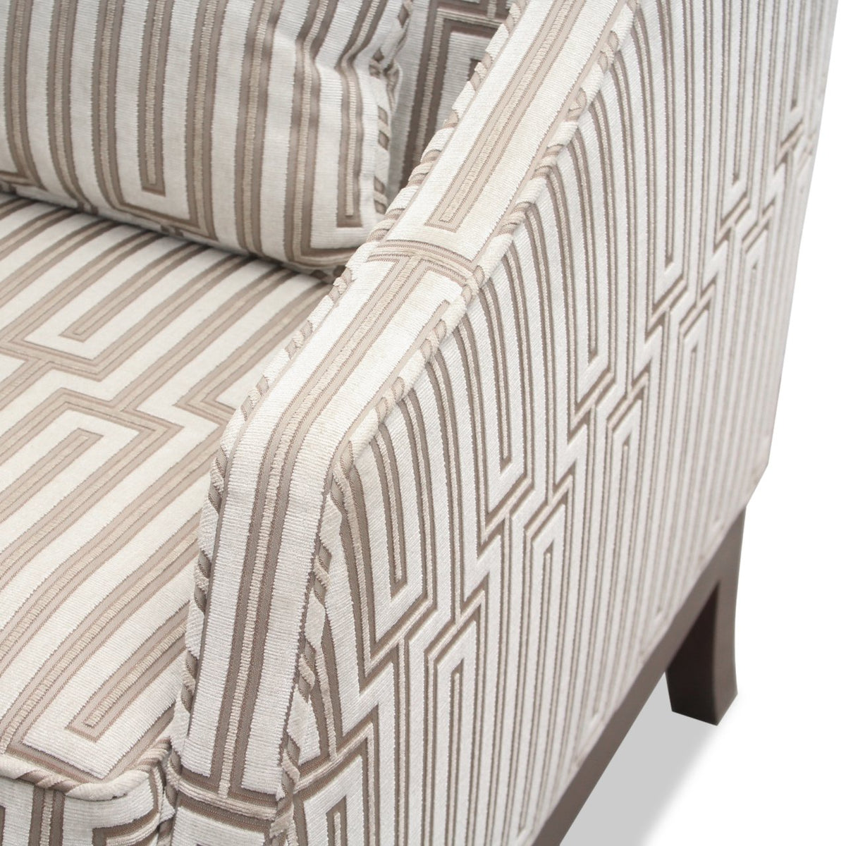 Custom Wingback Chair with Marinetti Velvet Upholstery