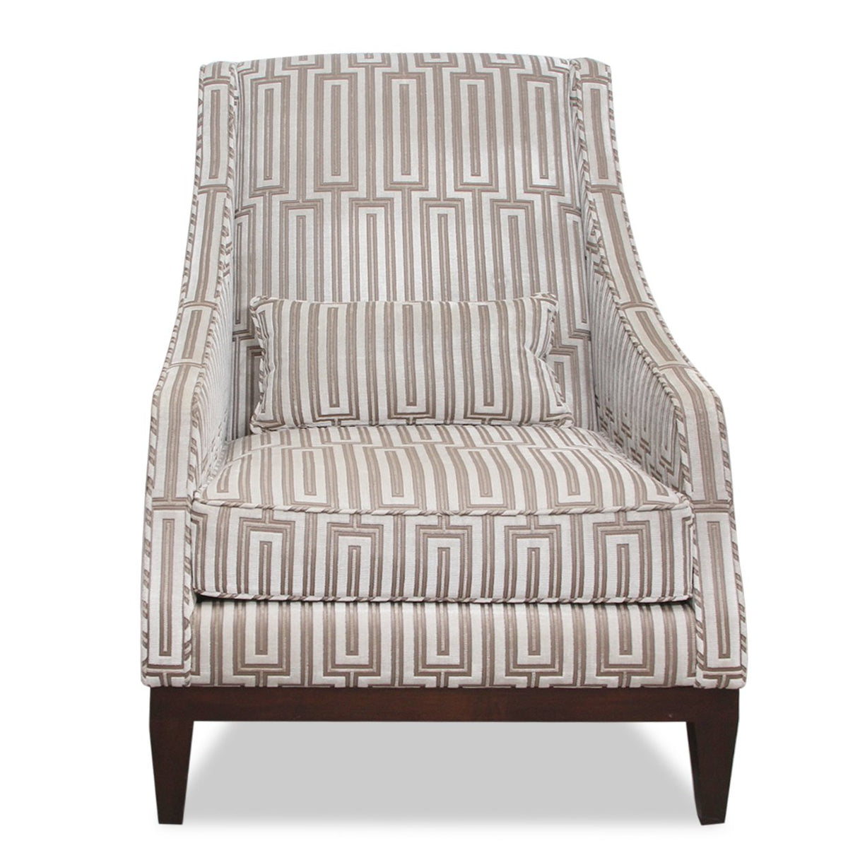 Custom Wingback Chair with Marinetti Velvet Upholstery
