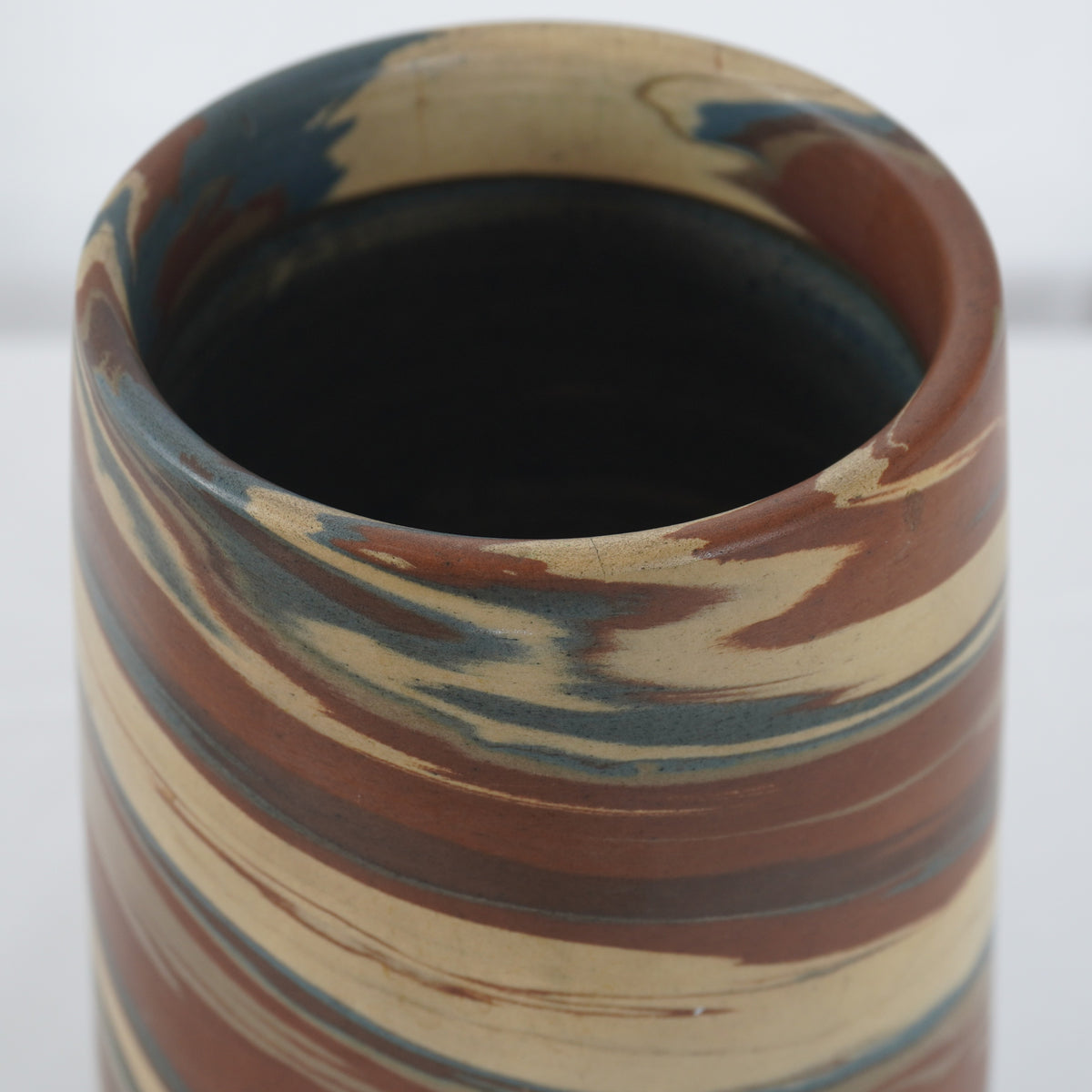 Antique Niloak Pottery Mission Swirl Vase, C1920s