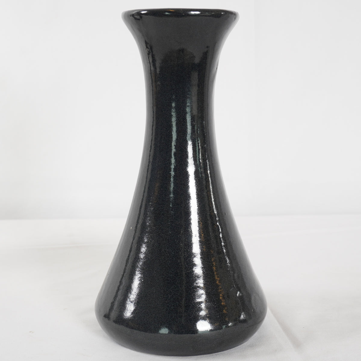 Vintage McCoy Drip Glaze Black Onyx Art Pottery Collection, Set of 4