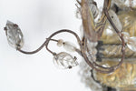 Antique Maison Baguès French Silver Leaf Large Sconce C1920s