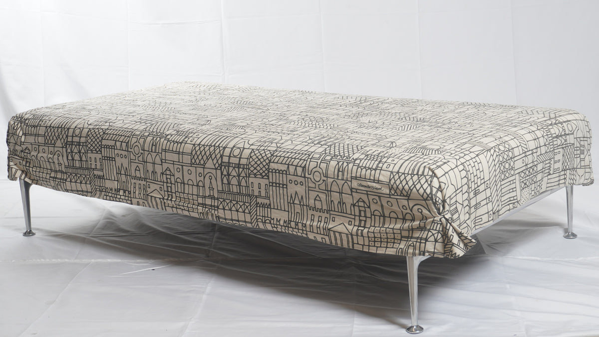 Vitra Suita Bench Ottoman by Antonio Citterio with Alexander Girard Slipcover Included