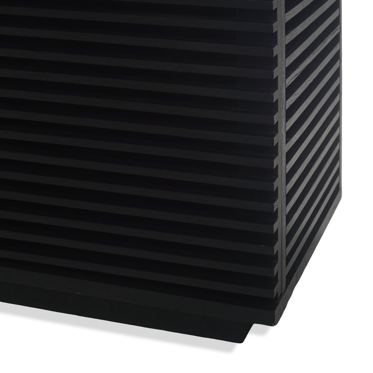 Modern Wood Slat Media Console