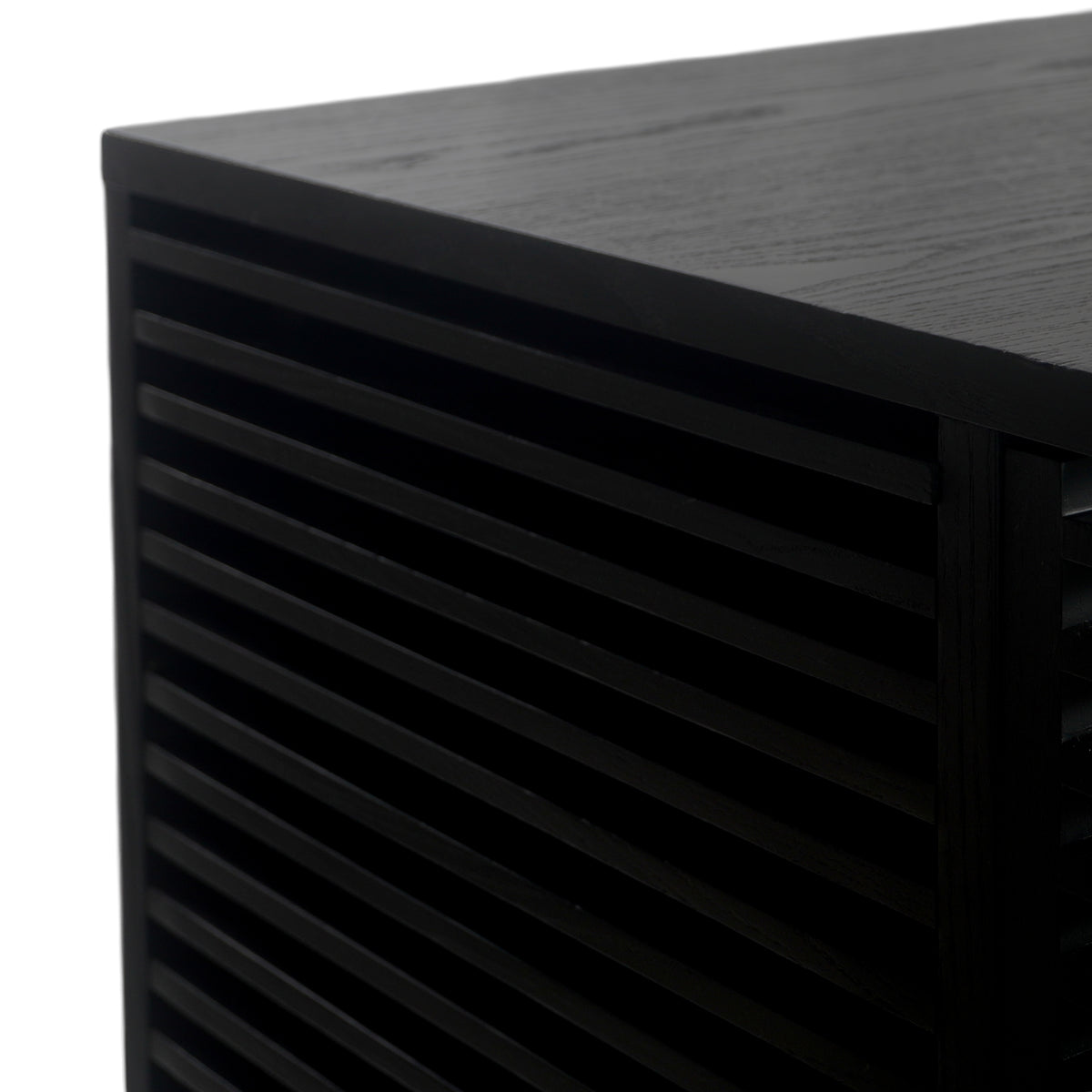 Modern Wood Slat Media Console