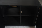 Modern Wood Slat Media Console