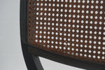 English Regency Style Mahogany and Cane Curule Form Armchairs