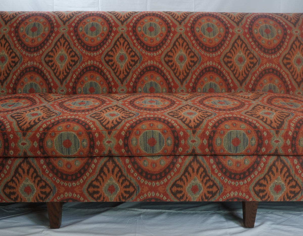 Jonas NY Upholsterer Monte Carlo Sofa with Bursa Suzani Fabric & Custom Pillows