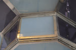 Urban Electric LEX Art Deco Style Chrome and Stained Glass Flush Mount