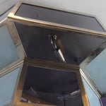 Urban Electric LEX Art Deco Style Chrome and Stained Glass Flush Mount